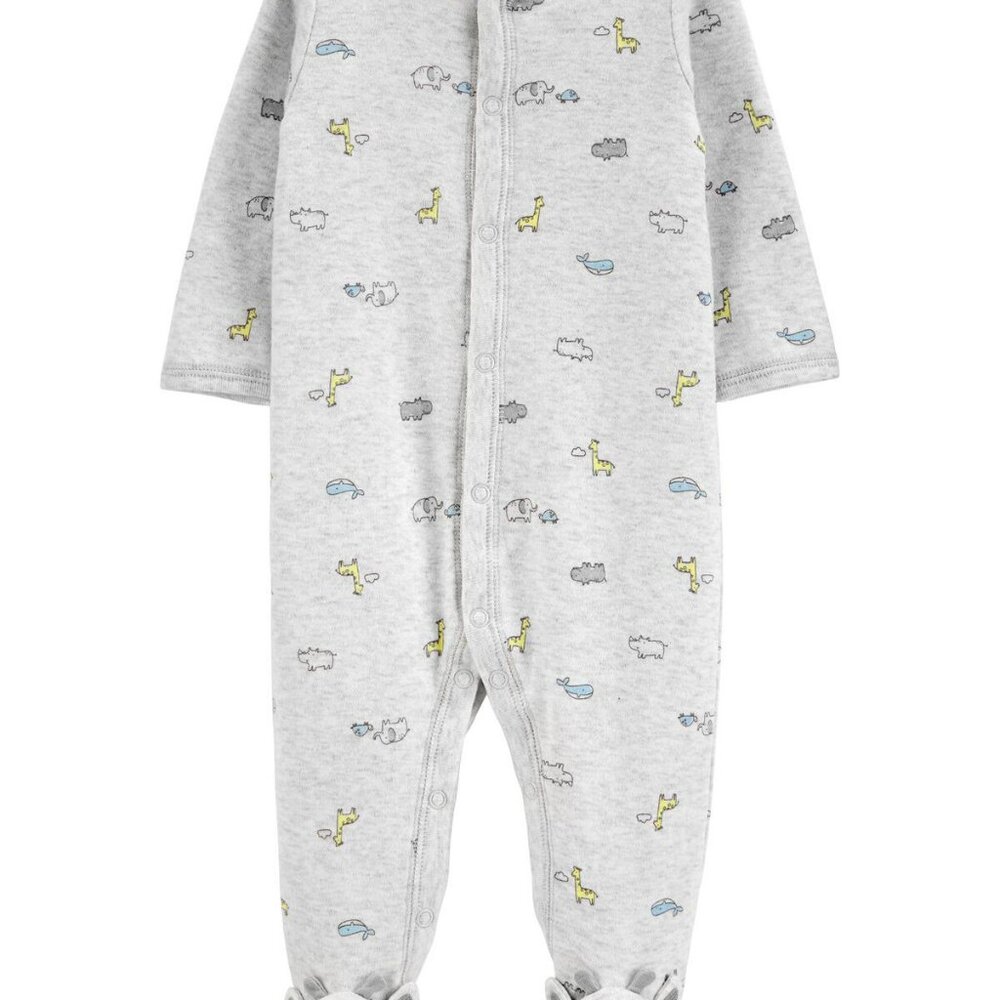 Baby Giraffe Snap-Up Cotton Sleep & Play Pajamas